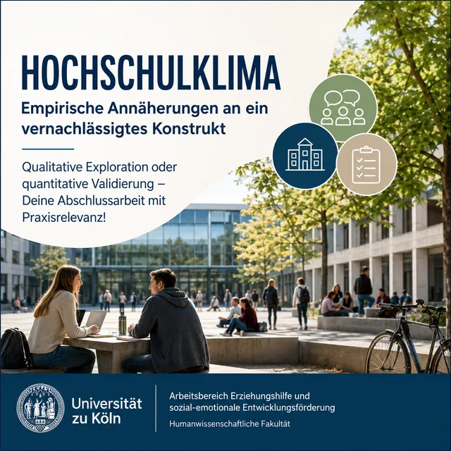 Illustration zur Ausschreibung einer Bachelor- oder Masterarbeit im Bereich Bildungsforschung