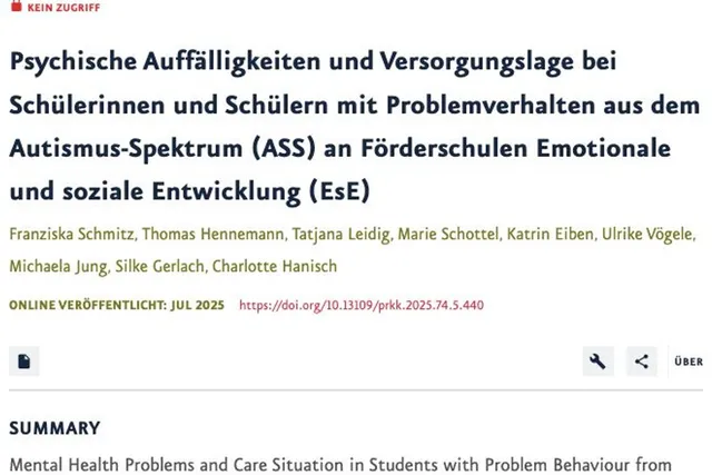 Ausschnitt der Verlagsseite mit Titel und Autor:innen des Artikels.