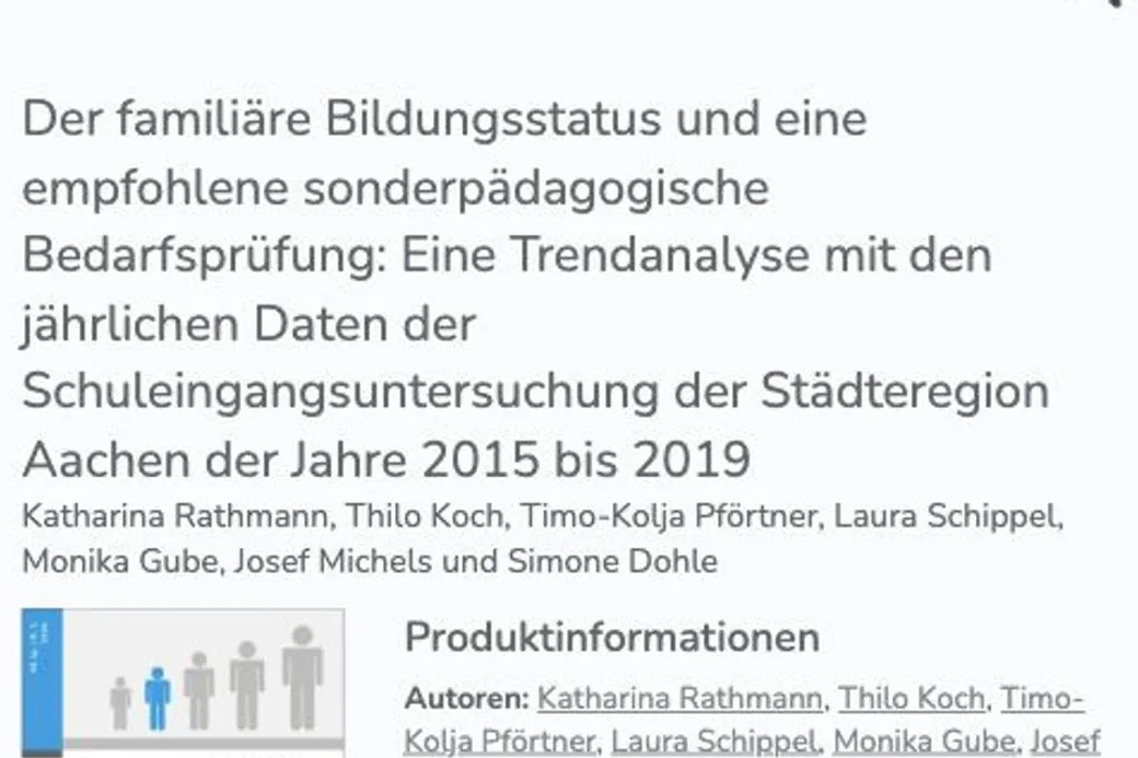 Ausschnitt der Verlagsseite mit Titel und Autor:innen des Artikels.