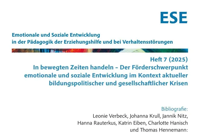 Titelblatt des ESE-Jahrbuchs Heft 7 (2025)