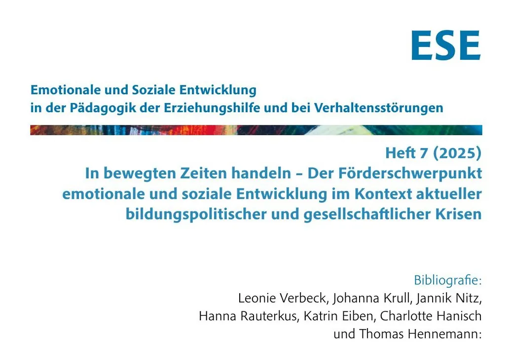 Titelblatt des ESE-Jahrbuchs Heft 7 (2025)