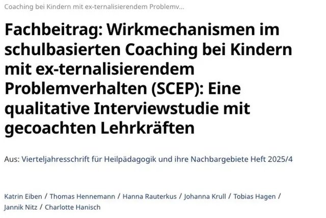 Ausschnitt der Verlagsseite mit Titel und Autor:innen des Artikels.